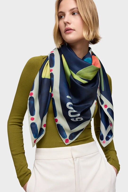 Accesorii Tous eșarfă TEXTIL 2002200933 bleumarin