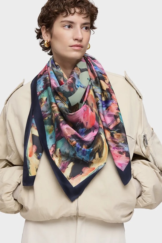 Accesorii Tous eșarfă TEXTIL 2002201033 bleumarin