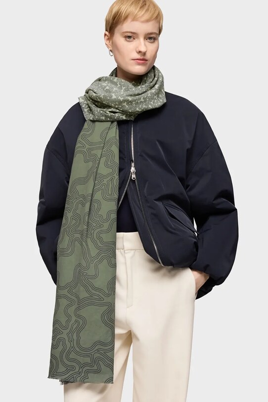 Tous scialle di cotone TEXTIL verde 2002201139