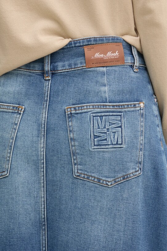 Mos Mosh fustă din denim albastru 170140