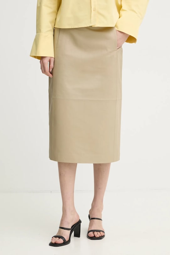 2NDDAY spódnica skórzana Jaya casual beżowy 2252554672