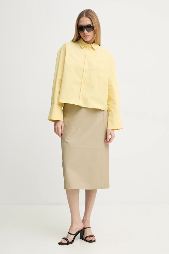 2NDDAY spódnica skórzana Jaya 2252554672 beżowy ZS25