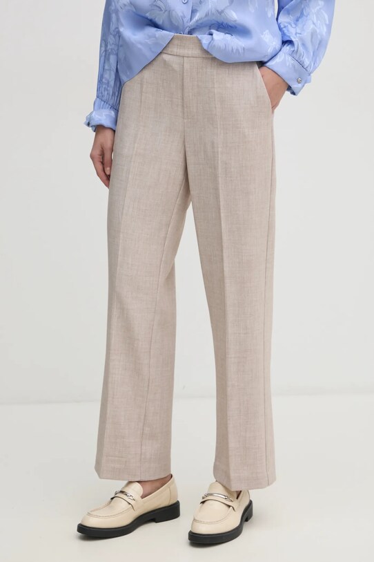 Mos Mosh spodnie z elastanem beżowy 169210