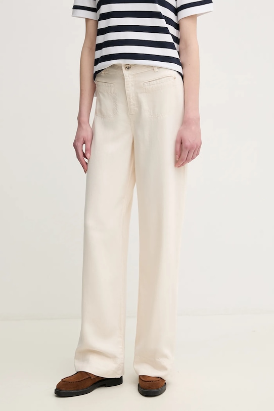 Брюки Mos Mosh прямой бежевый 170260