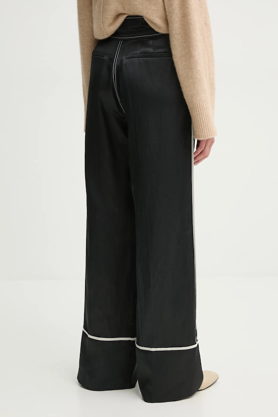 Odzież Day Birger et Mikkelsen spodnie z domieszką lnu Gianna DAY65243687 czarny