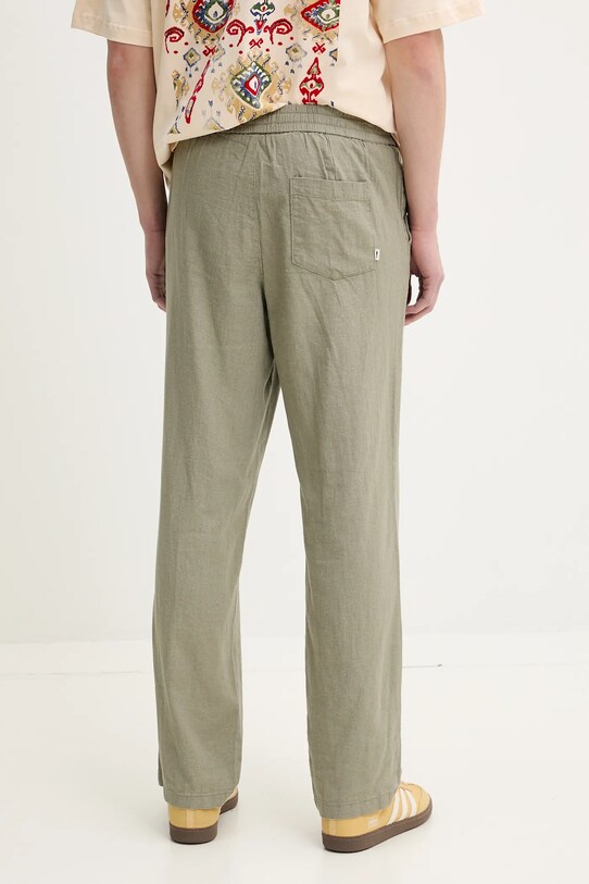 Одяг Льняні штани Solid ALLAN 21108254.170613 зелений