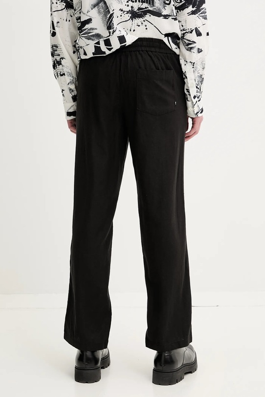 Oblečenie Ľanové nohavice Solid ALLAN 21108254.194008 čierna