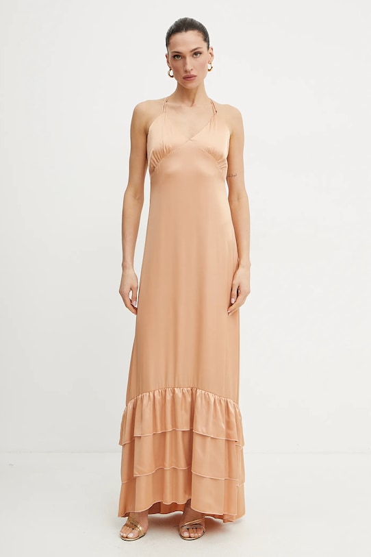 Silvian Heach rochie RASPOL maxi portocaliu GPP25452VE