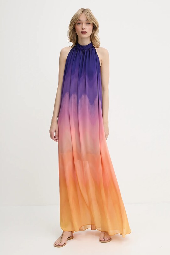 Silvian Heach sukienka URCHIM pomarańczowy CVP25058VE