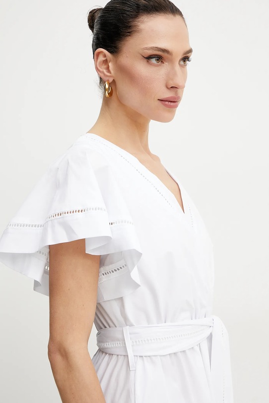 Silvian Heach rochie din bumbac ZIOGO alb CVP25107VE