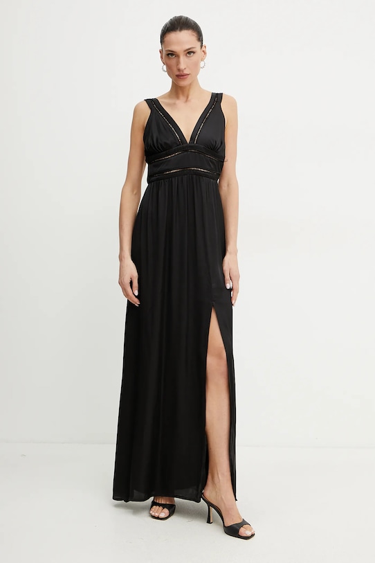 Silvian Heach rochie TAFLA maxi negru CVP25110VE