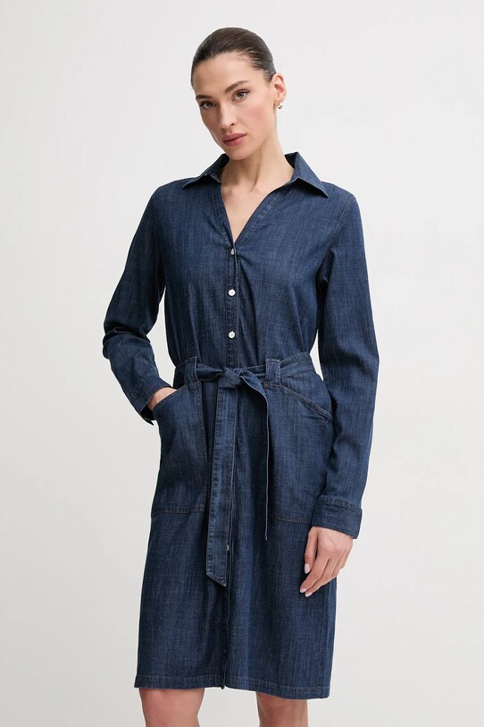 Mos Mosh sukienka jeansowa casual granatowy 168460