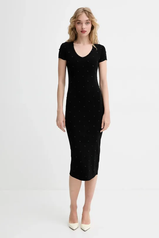 Blugirl Blumarine vestito midi nero RA5097.MS46M