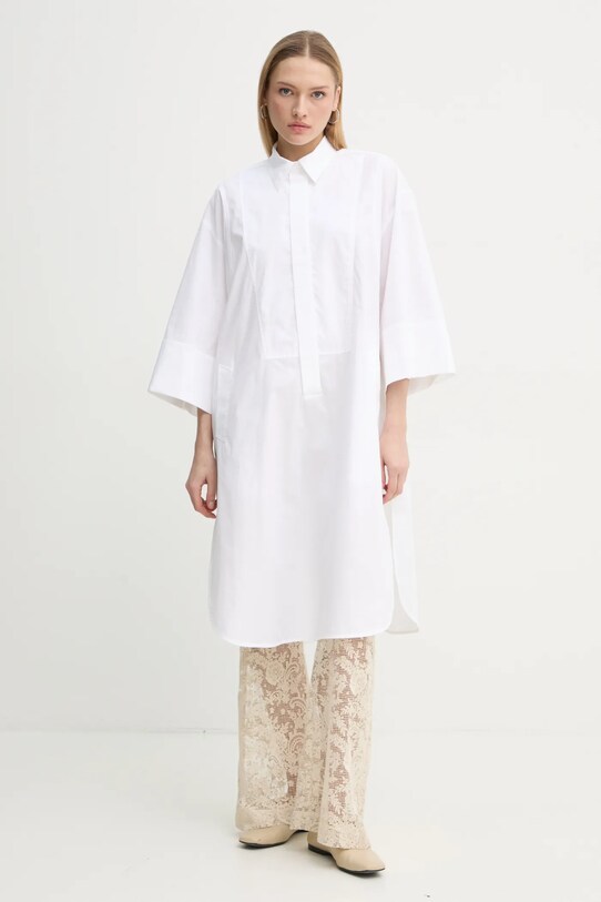 Day Birger et Mikkelsen rochie din bumbac Ambre fixat bej DAY65243644