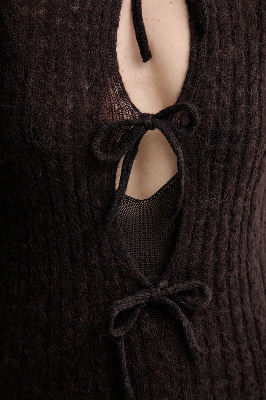 Alohas sukienka wełniana Triza R100781 brązowy