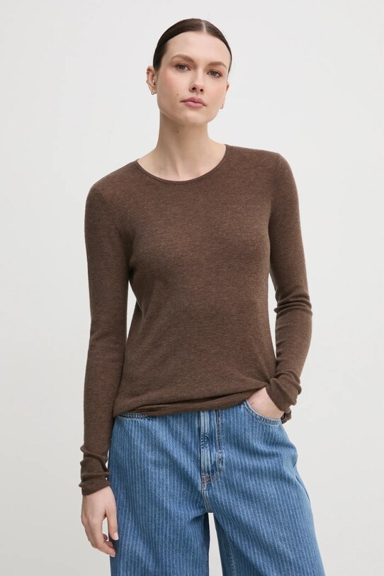 Mos Mosh maglione in lana lana marrone 168080