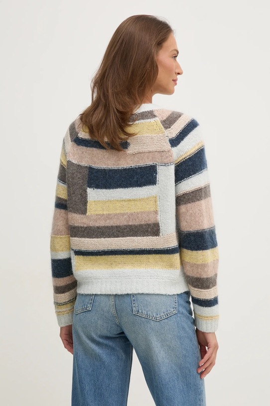 Sveter s prímesou vlny Mos Mosh modrá 169460