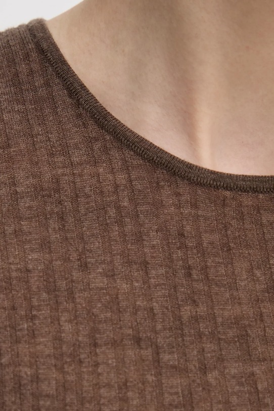 Mos Mosh pulover de lana 168090 maro