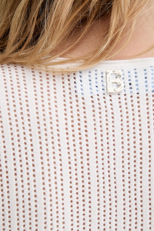 Πουλόβερ Blugirl Blumarine RA5011.MS99E λευκό