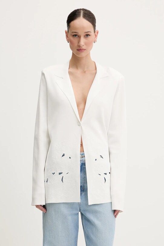 Blugirl Blumarine kardigan aplikacja beżowy RA5058.MS55N