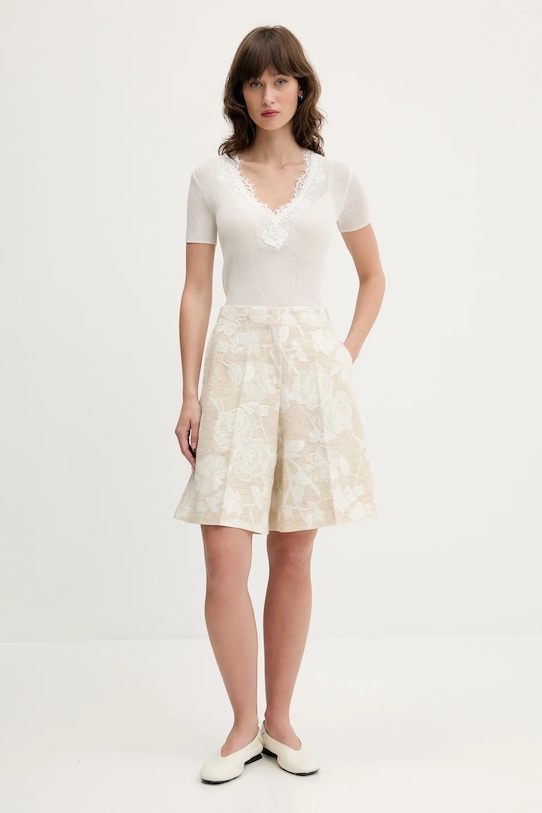 Blugirl Blumarine tricou RA5197.MA30M bej ZS25