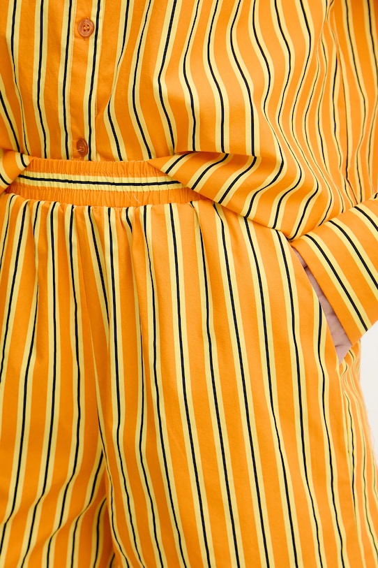 Silvian Heach pantaloni scurți din bumbac TAIR portocaliu GPP25445SH