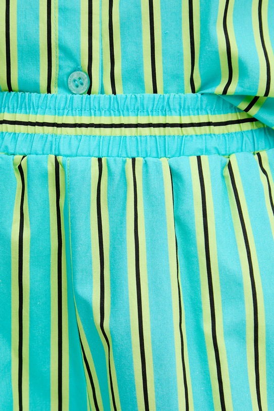 Silvian Heach pantaloni scurți din bumbac TAIR turcoaz GPP25445SH