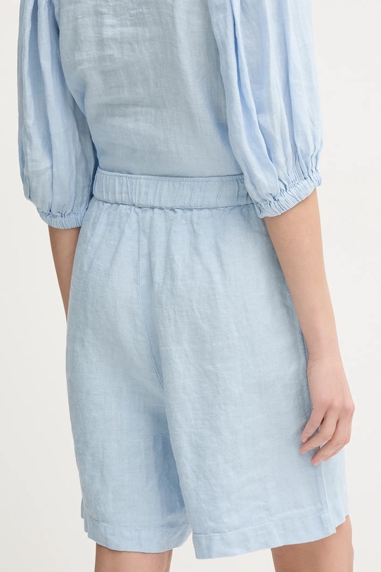 Îmbrăcăminte Mos Mosh pantaloni scurți din in 168480 albastru