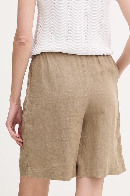 Odzież Mos Mosh szorty damskie lniane 168480 beżowy