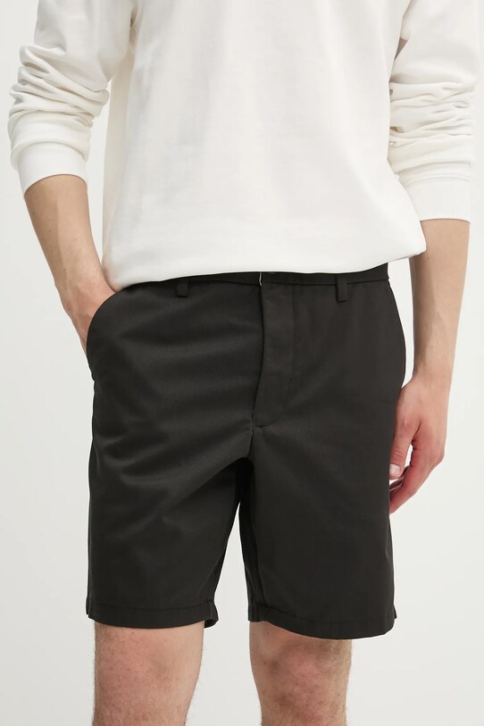 Solid szorty ALANN tkanina czarny 21107653.194008