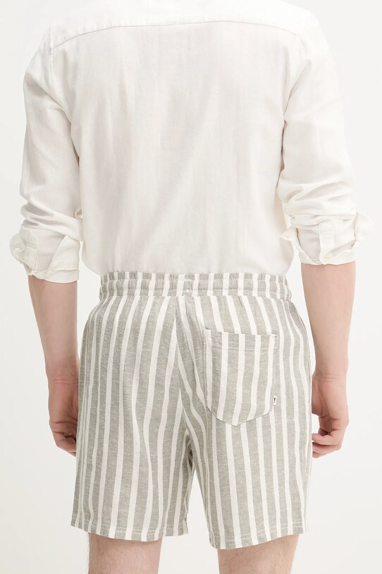 Îmbrăcăminte Solid pantaloni scurți din in FRIED 21108373.170613 verde