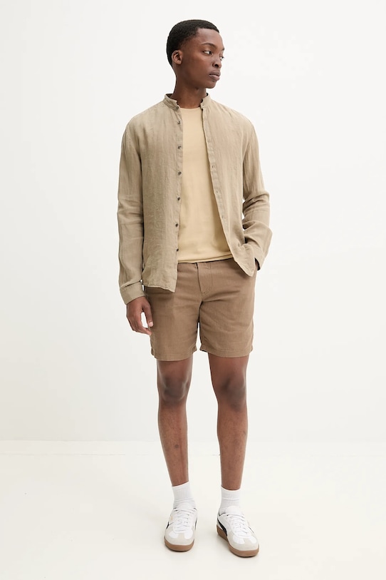 Solid szorty AURELIUS 21106783.181015 brązowy ZS25