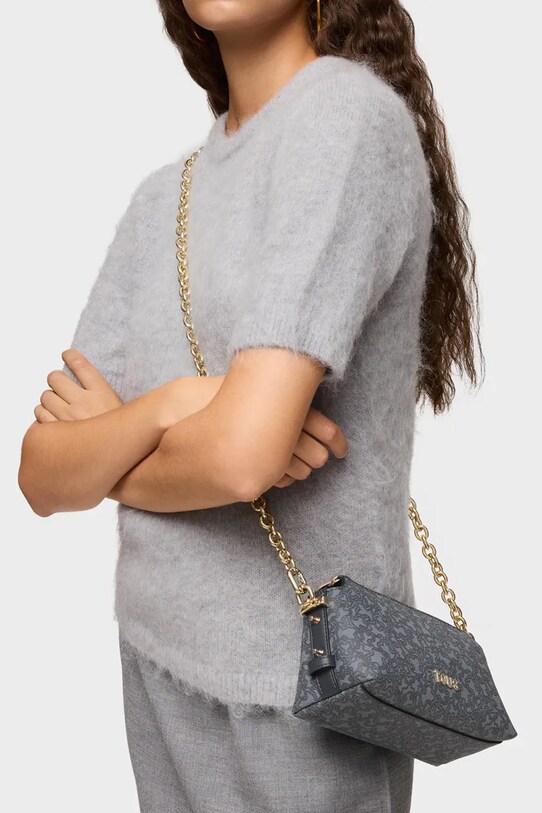 Kabelka Tous KAOS MINI LINES 2002184048 sivá