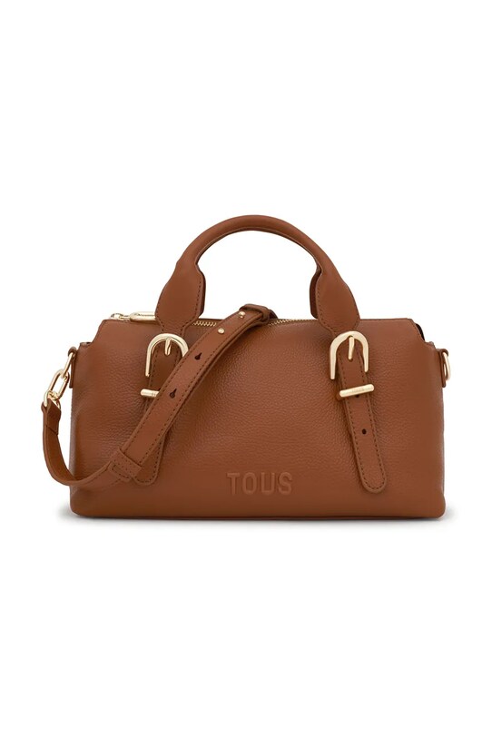 Tous geantă de piele BUCKLES uni maro 2002189243