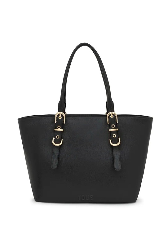 Tous poseta de piele BUCKLES uni negru 2002189451