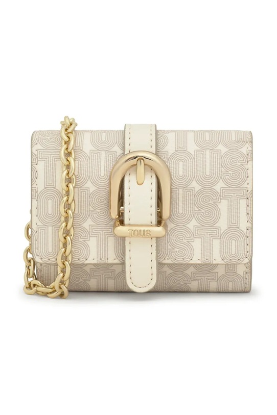 Peněženka Tous BUCKLES SILHOUETTE textilní béžová 2002205701