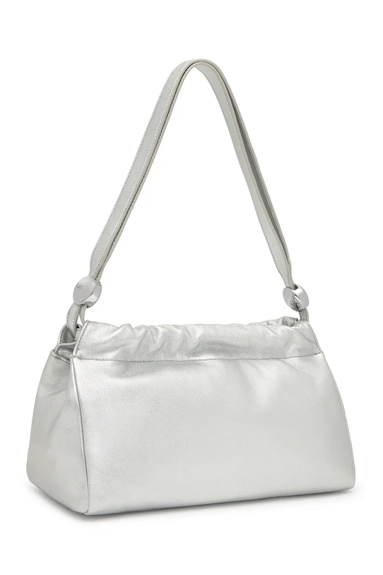 Kožená kabelka Tous GLOSS 2002190056 strieborná ZS25