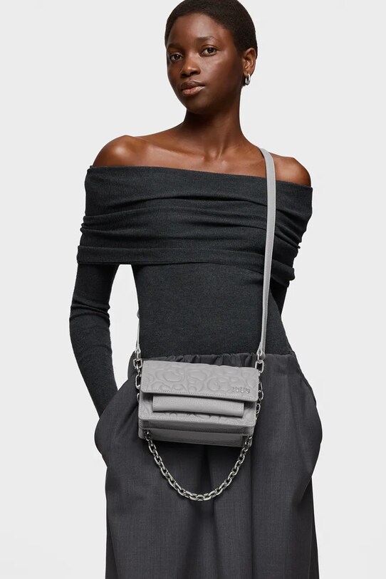 Tous torebka skórzana GRETA 2002204747 szary