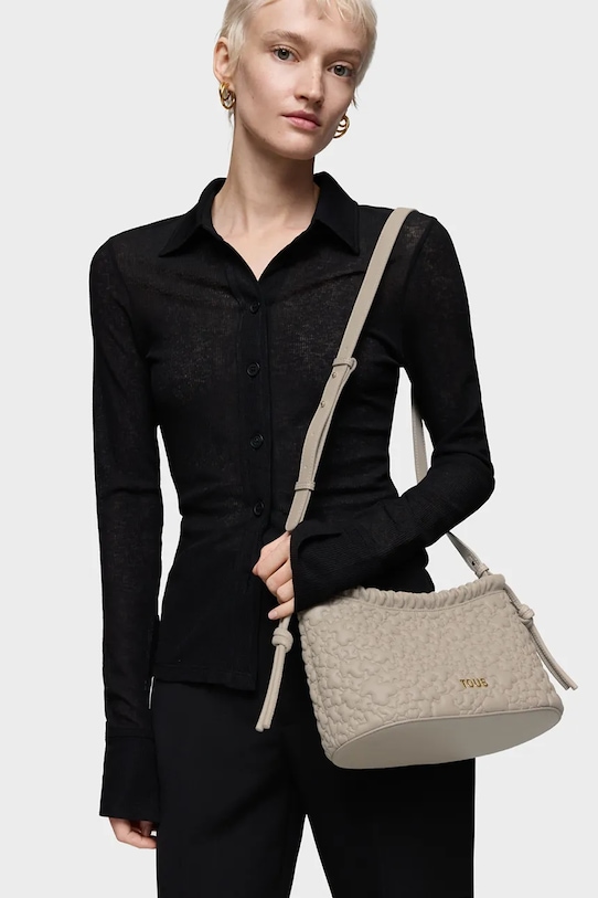 Kabelka Tous PUFFY BEAR béžová 2002185343