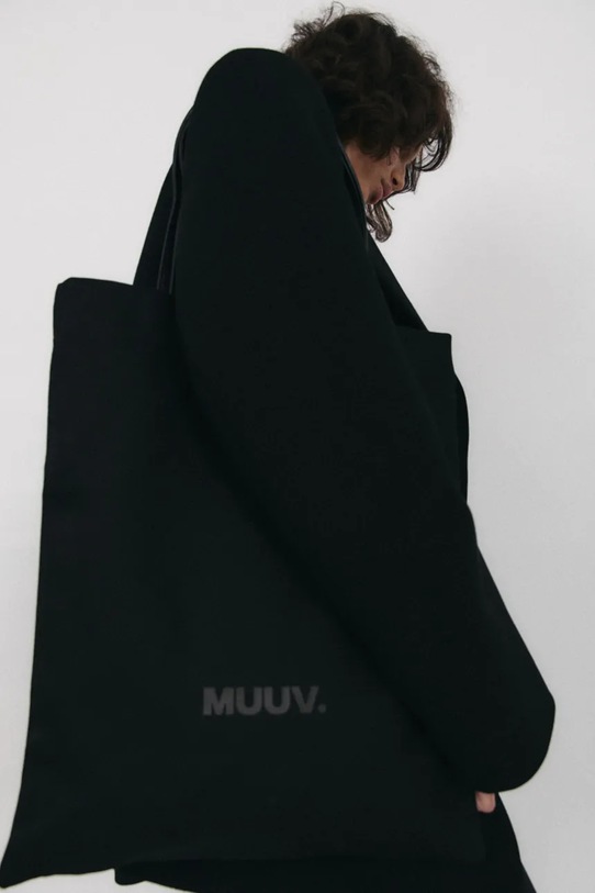 Хлопковая сумка MUUV. ICONE torba.shopper.ICONE чёрный