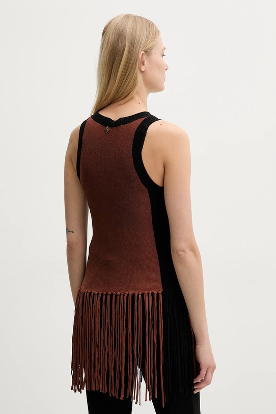 Îmbrăcăminte Silvian Heach top din amestec de in RICENI GPP25025TO albastru