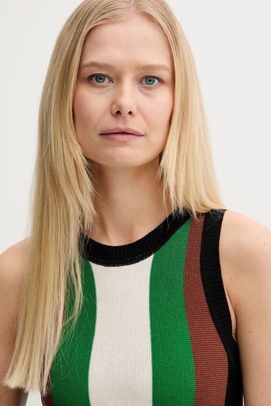 Zgornji del iz mešanice lanu Silvian Heach RICENI zelena GPP25025TO