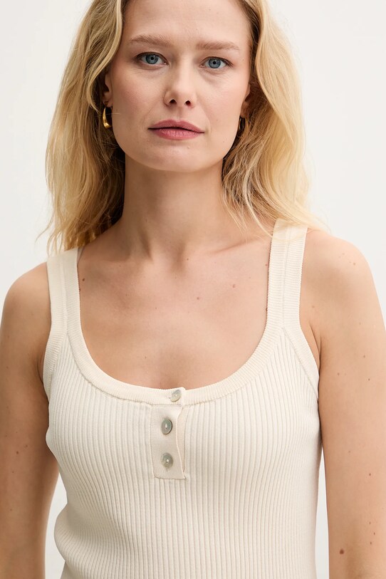 Silvian Heach top ZAUKA beige GPP25035TO