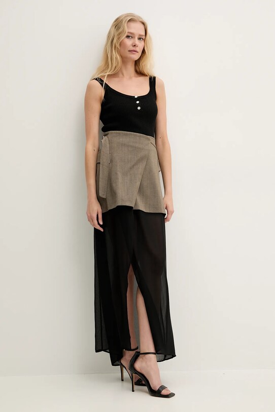 Silvian Heach top ZAUKA GPP25035TO nero ZS25