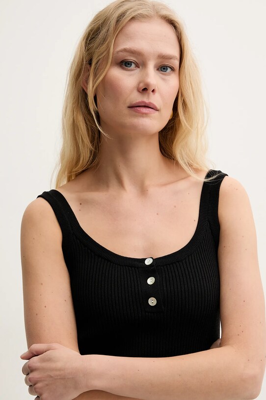 Silvian Heach top ZAUKA GPP25035TO nero