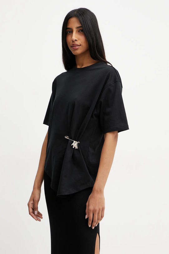 Bavlnené tričko Silvian Heach SILKE relaxed čierna GPP25097TS