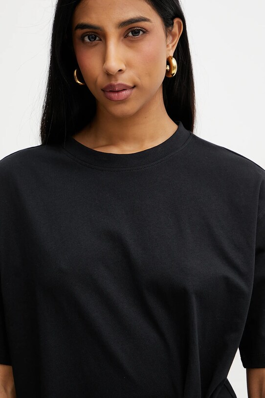 Bavlnené tričko Silvian Heach SILKE čierna GPP25097TS