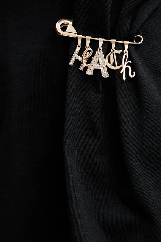 Bavlnené tričko Silvian Heach SILKE GPP25097TS čierna