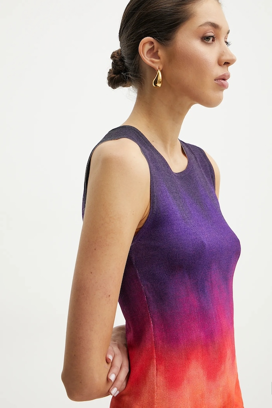 Silvian Heach top OTRIM violetto CVP25042TO