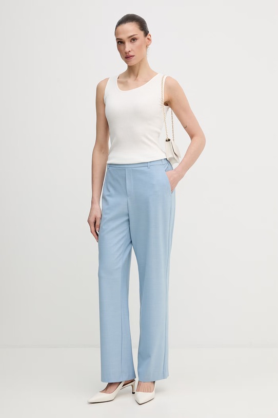 Mos Mosh top z domieszką jedwabiu 168310 beżowy SS26